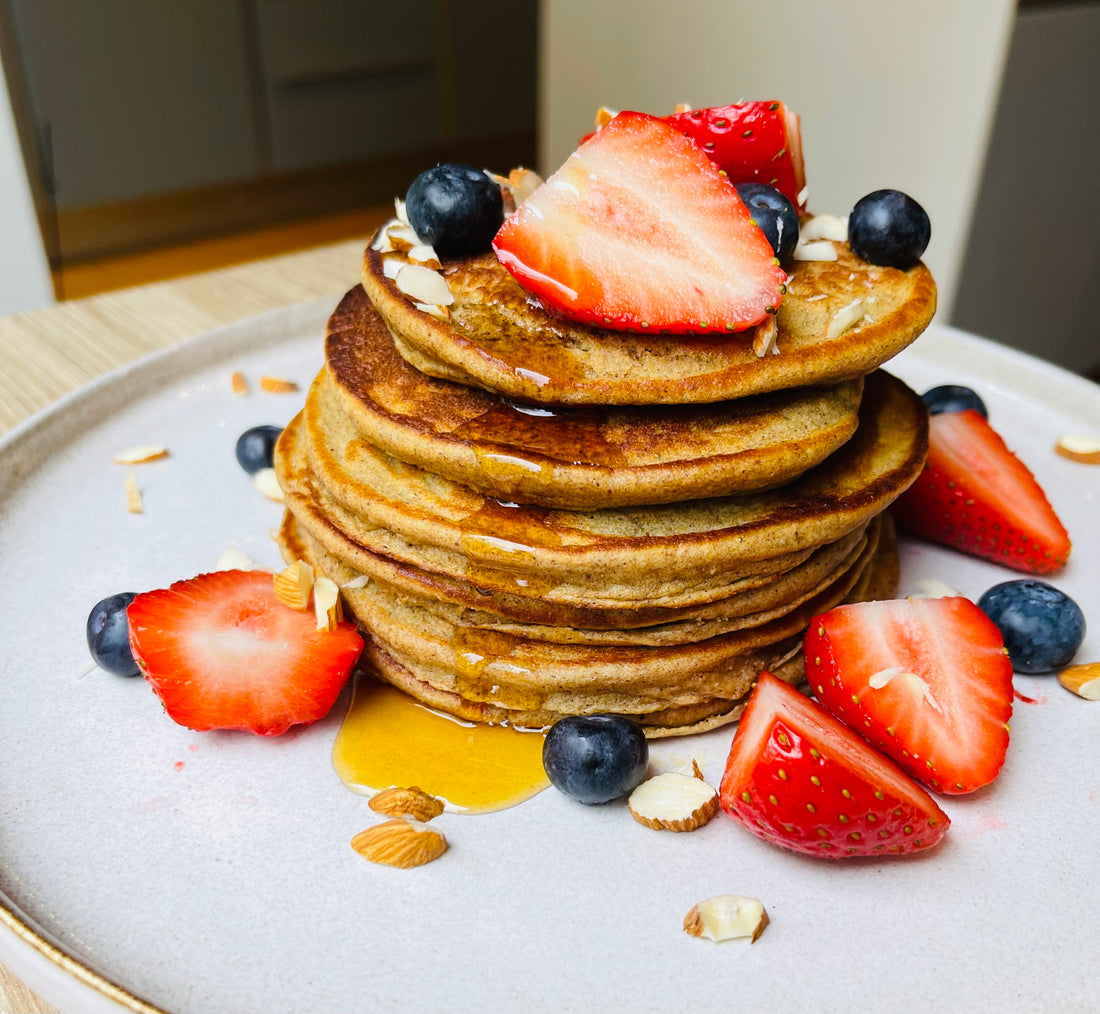 Banana Oatmeal Pancakes