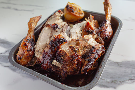 Roast Chicken on a roasting tray