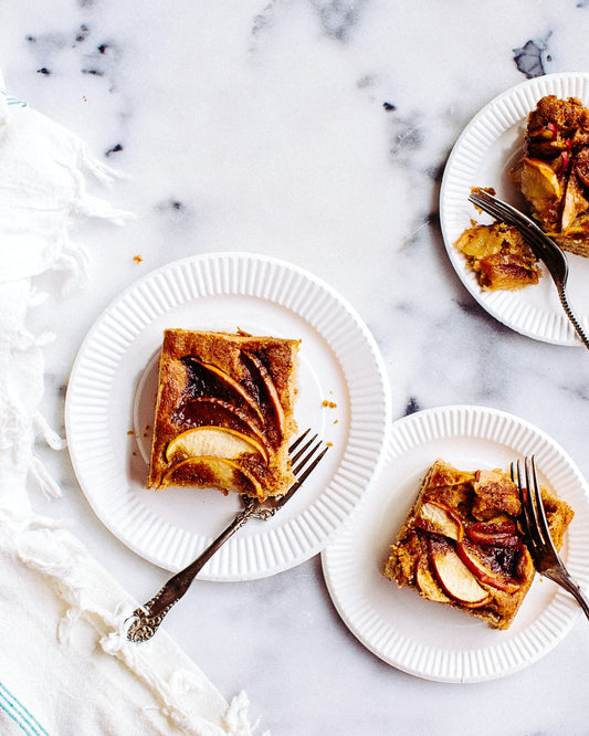 French Apple Tart Slice with Quatre Epices