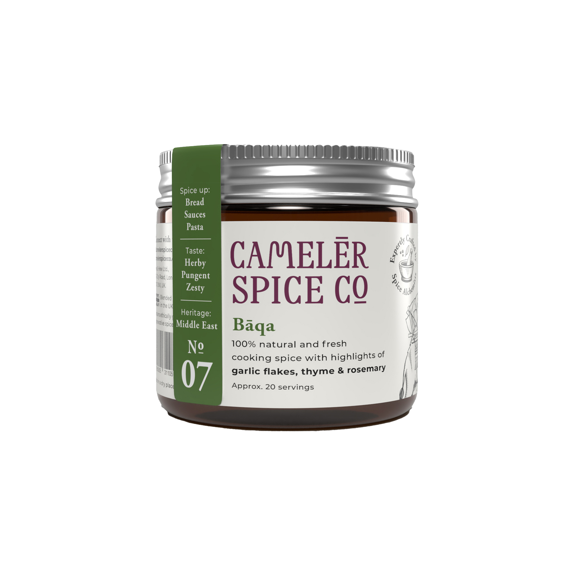 BAQA-Arabic Mixed Herbs for Bread, Pasta, Eggs, Veg - Camelēr Spice Co